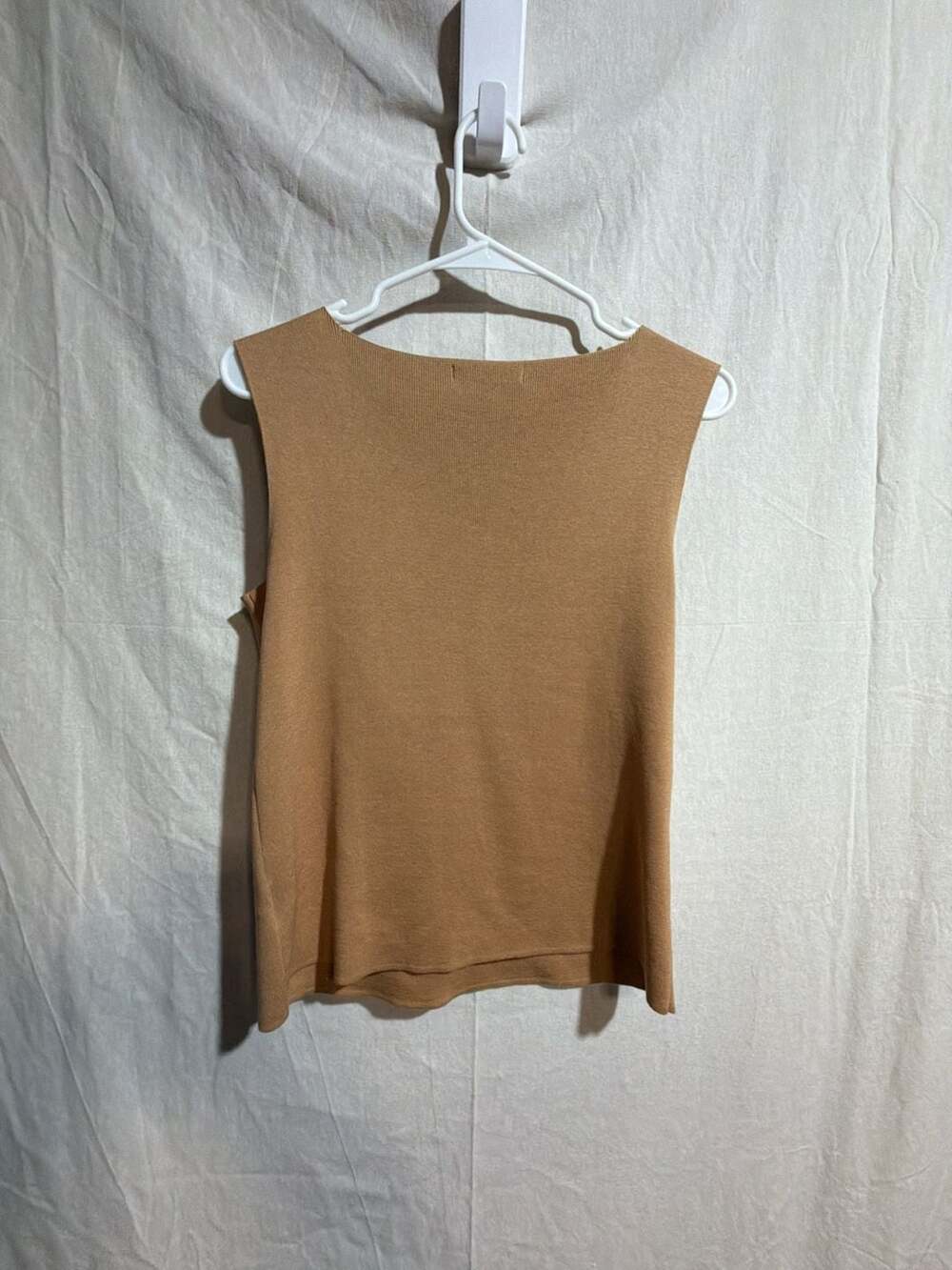 Coldwater Creek Brown Silk Blend Knit Sleeveless Tank Top Medium - Picture 4 of 4